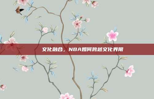 🌈文化融合，NBA如何跨越文化界限